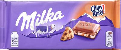 Молочный шоколад Milka Chips Ahoy 100 гр