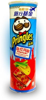 Чипсы Pringles со вкусом коктейля Кровавая Мерри 110 гр