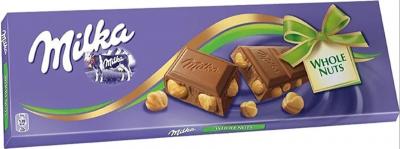 Молочный шоколад Milka с цельным фундуком 250 гр